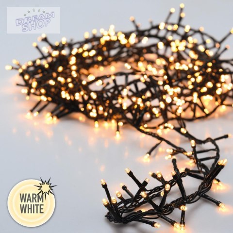 LAMPKI CHOINKOWE ŁAŃCUCH ŚWIETLNY 500 LED FLASH CIEPŁY BIAŁY