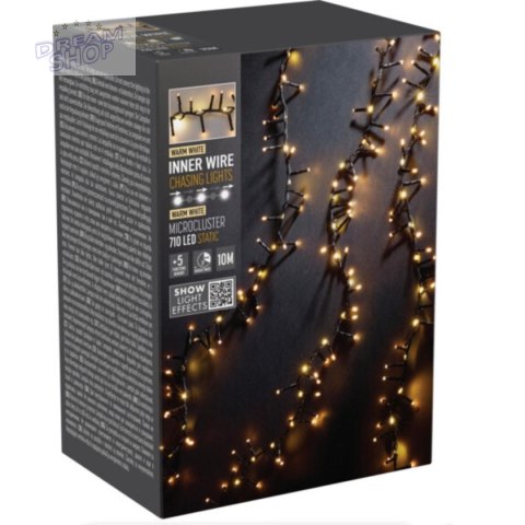 LAMPKI CHOINKOWE ŁAŃCUCH ŚWIETLNY 710 LED CIEPŁY BIAŁY