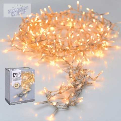 LAMPKI OUTDOOR 120 LED CIEPŁY BIAŁY