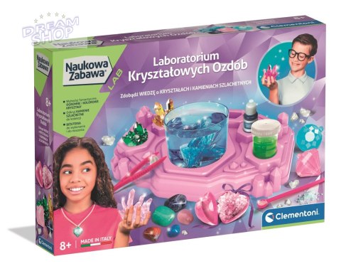 Naukowa Zabawa Laboratorium Kryształowych Ozdób Biżuteria Kamienie Szlachetne Język Polski Clementoni 50398 Naukowa Zabawa Laboratorium Kryształowych Ozdób Biżuteria Kamienie Szlachetne Język Polski Clementoni 50398