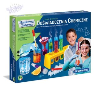 Naukowa Zabawa Zestaw Moje Pierwsze Doświadczenia Chemiczne Język Polski Clementoni 60774