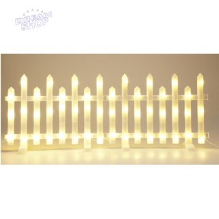 PŁOTEK DEKORACYJNY LED 8SZT CIEPŁY BIAŁY