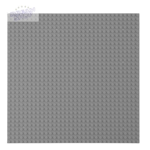 Płyta Plansza Konstrukcyjna Do Klocków Budowania Szara 25,5 x 25,5 cm
