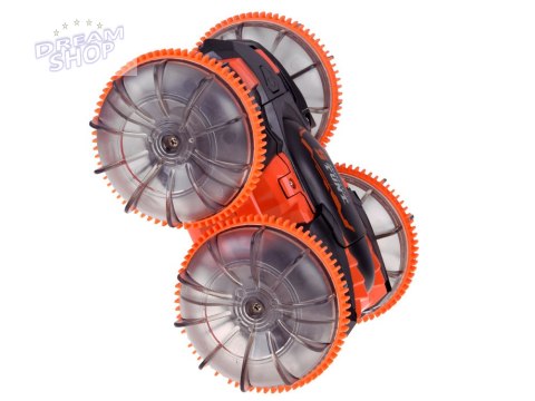 Samochód AMFIBIA 2w1 Stunt r/c zdalnie sterowany Jeździ Pływa Świeci RC0735
