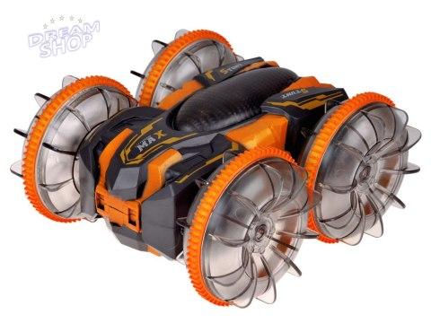 Samochód AMFIBIA 2w1 Stunt r/c zdalnie sterowany Jeździ Pływa Świeci RC0735