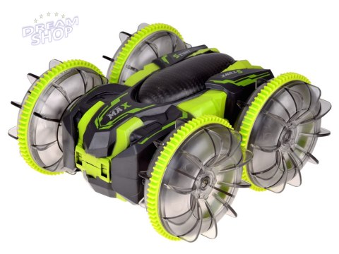 Samochód AMFIBIA 2w1 Stunt r/c zdalnie sterowany Jeździ Pływa Świeci RC0735