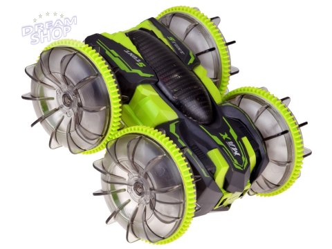 Samochód AMFIBIA 2w1 Stunt r/c zdalnie sterowany Jeździ Pływa Świeci RC0735