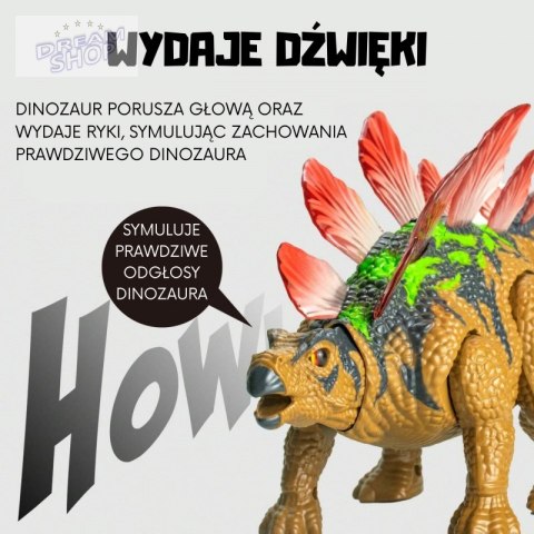 WOOPIE Dinozaur Zdalnie Sterowany RC Robot Stegozaur
