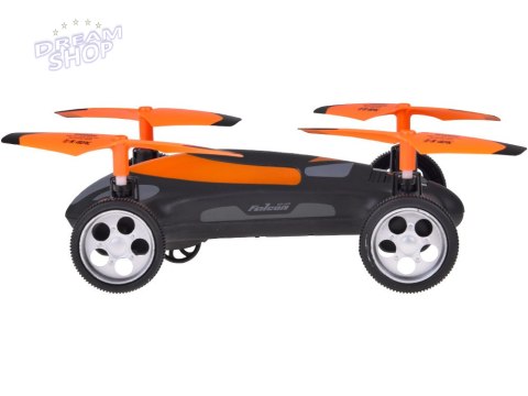 Zdalnie sterowany DRON Quadkopter z kamerką 2w1 Lata + jeździ RC0725 PO
