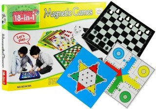 Zestaw Gier 18w1 Szachy Magnetyczne