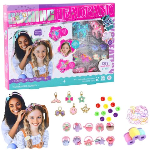 Zestaw Kreatywny DIY Do Robienia Opasek Jednorożce Ozdoby Błyszczące