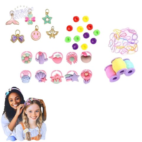 Zestaw Kreatywny DIY Do Robienia Opasek Jednorożce Ozdoby Błyszczące