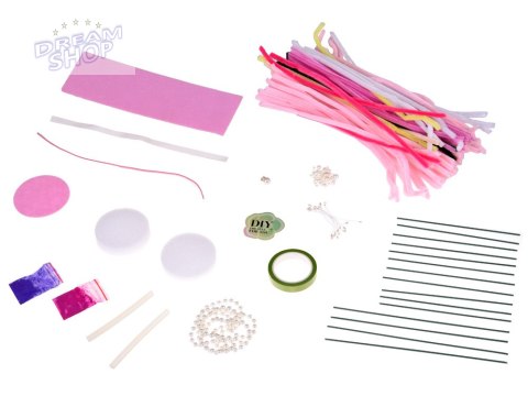Zestaw kreatywny DIY Stwórz materiałowe KWIATY w wazonie Flowerbox ZA5866