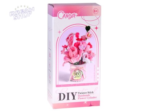 Zestaw kreatywny DIY Stwórz materiałowe KWIATY w wazonie Flowerbox ZA5866