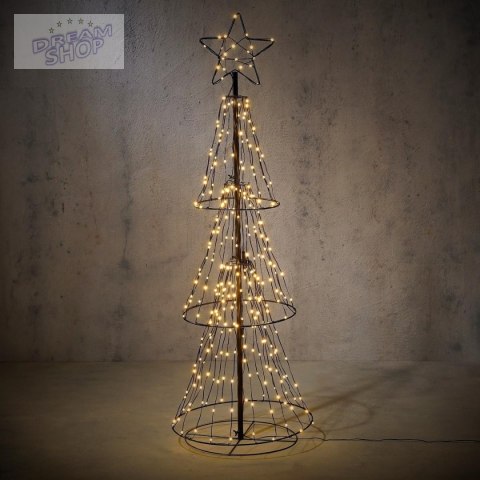 CHOINKA DEKORACYJNA 310 LED CIEPŁY BIAŁY 150 CM LUCA