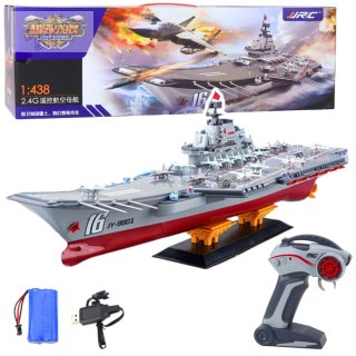 Duży Lotniskowiec Zdalnie Sterowany RC Światła 30 km/h 1:438