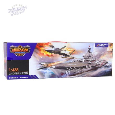 Duży Lotniskowiec Zdalnie Sterowany RC Światła 30 km/h 1:438