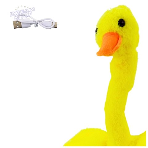 Kaczka Interaktywna Tańczy Śpiewa Powtarza Słowa Muzyka Światła Żółta