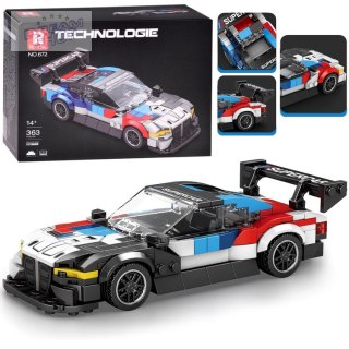 Klocki techniczne Superauto WYŚCIGOWE malowanie, spojler 363-ele ZA5780