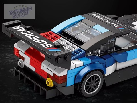 Klocki techniczne Superauto WYŚCIGOWE malowanie, spojler 363-ele ZA5780