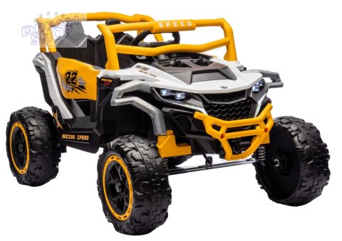 Pojazd na akumulator M1 Biało-Żółty 4x4 Pojazd na akumulator M1 Biało-Żółty 4x4