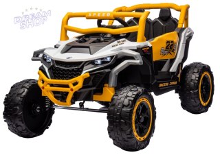 Pojazd na akumulator M1 Biało-Żółty 4x4