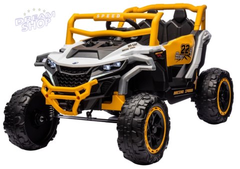 Pojazd na akumulator M1 Biało-Żółty 4x4 Pojazd na akumulator M1 Biało-Żółty 4x4