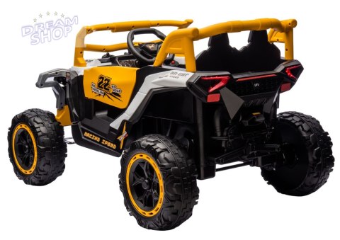 Pojazd na akumulator M1 Biało-Żółty 4x4 Pojazd na akumulator M1 Biało-Żółty 4x4