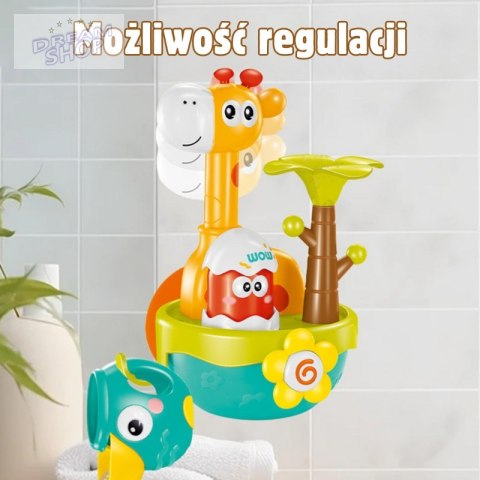 WOOPIE BABY Zabawka do Kąpieli Żyrafa z Lejkiem na Przyssawke