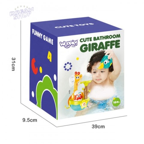 WOOPIE BABY Zabawka do Kąpieli Żyrafa z Lejkiem na Przyssawke