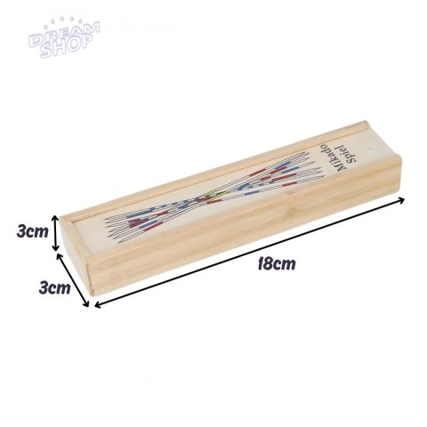 WOOPIE Drewniane Bierki Mikado w Pudełku 41 el.