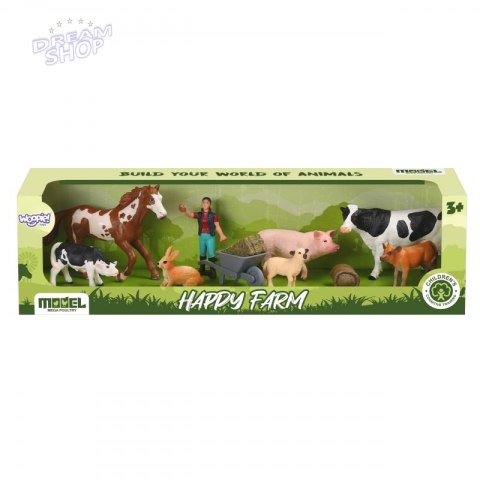 WOOPIE Figurki Zwierząt Szczęśliwa Farma 10el.