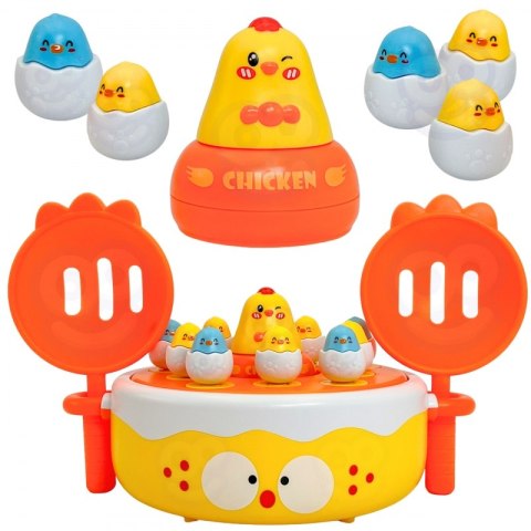 WOOPIE Gra Zręcznościowa Łowienie Kurczaczków 2w1 Katapulta