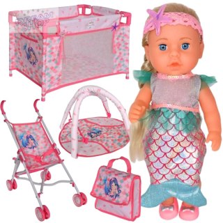 WOOPIE ROYAL Lalka Bobas Syrenka 18 Akcesorii