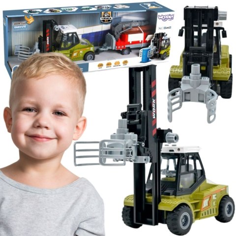 WOOPIE Wózek Widłowy Zaciskowy z Przyczepą Dźwięki Światła