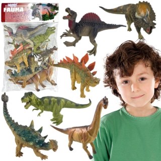WOOPIE Zestaw Figurek Dinozaurów 6 Sztuk T-Rex