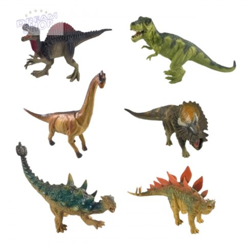 WOOPIE Zestaw Figurek Dinozaurów 6 Sztuk T-Rex