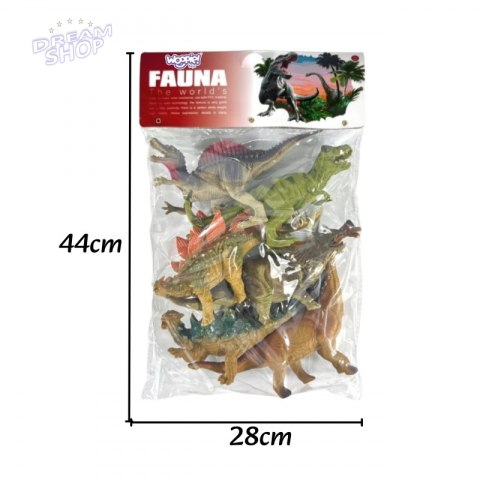 WOOPIE Zestaw Figurek Dinozaurów 6 Sztuk T-Rex