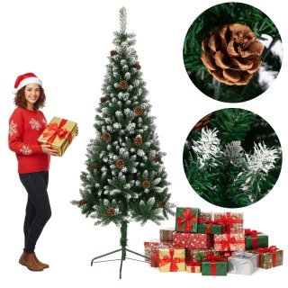 Choinka Bożonarodzeniowa NATALE z szyszkami 220 cm