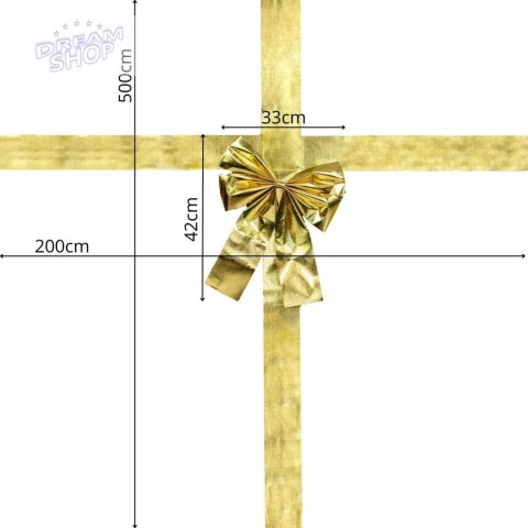 KOKARDA NA DRZWI 33x10x42CM WSTĄŻKA 4,3M ZŁOTA