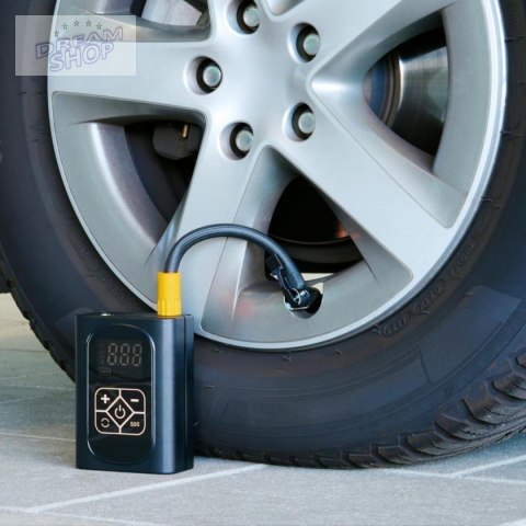 KOMPRESOR SAMOCHODOWY DUNLOP 150 PSI CYFROWA SPRĘŻARKA Z FUNKCJĄ POWERBANK
