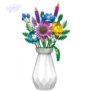 Klocki Konstrukcyjne Bukiet Kwiaty W Białym Wazonie 543 el.