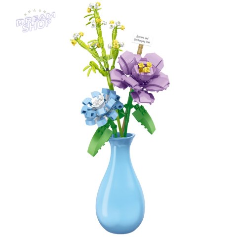 Klocki Konstrukcyjne Kwiaty W Wazonie Bukiet 257 el.