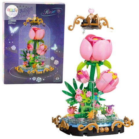 Klocki Konstrukcyjne Wieczna Róża W Kopule Kompozycja 257 el.