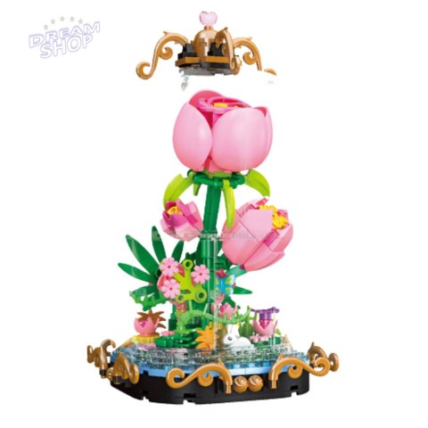 Klocki Konstrukcyjne Wieczna Róża W Kopule Kompozycja 257 el.