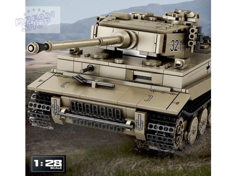 Klocki konstrukcyjne czołg TIGER I World of Tanks 1138ele 1:28 ZA5807