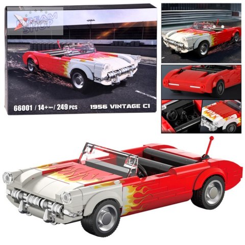 Klocki konstrukcyjne samochód klasyk hot rod Roadster 249ele ZA5817
