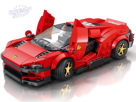 Klocki techniczne Futurystyczne auto CZERWONE drzwi unoszone 275-ele ZA5794