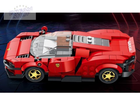 Klocki techniczne Futurystyczne auto CZERWONE drzwi unoszone 275-ele ZA5794