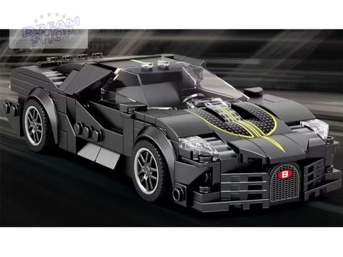 Klocki techniczne Sportowe auto CZARNE LUKSUSOWE hiperauto 298-ele ZA5785